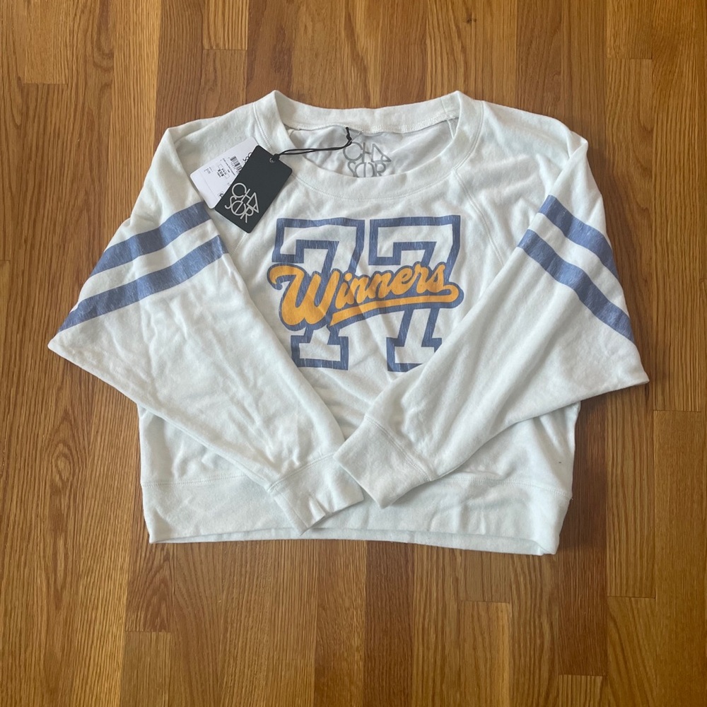 NWT Chaser Cropped lightweight sweatshirt